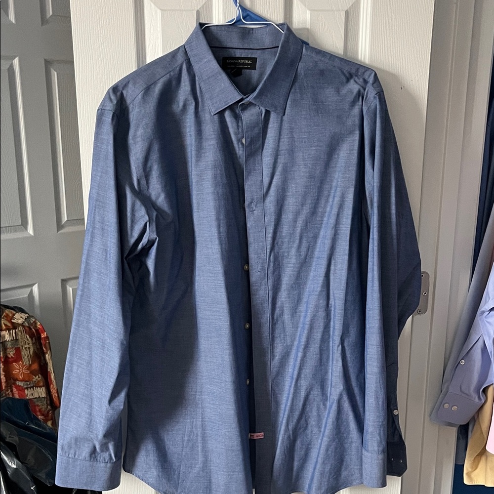 Banana Republic Classic Blue Dress Shirt